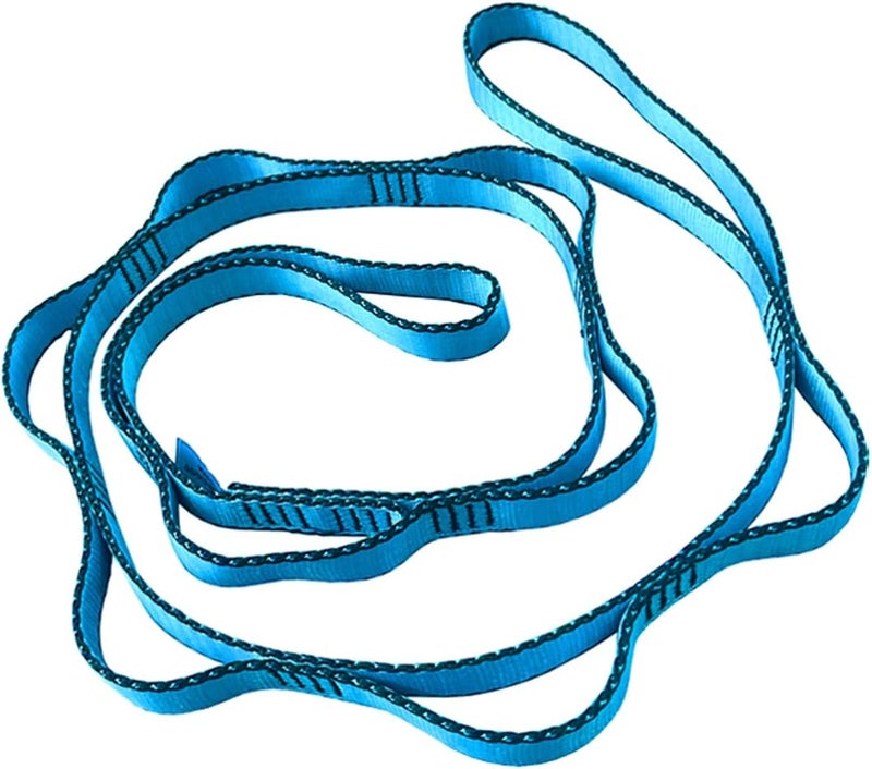CAPARK 53 Inches Nylon Daisy Chains Rope Climbing Lanyard Straps Looped Strong Slings 23 kN Aerial Yoga Webbing - Image 1